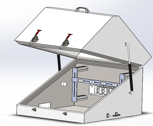 Aluminum-magnesium alloy shielding box