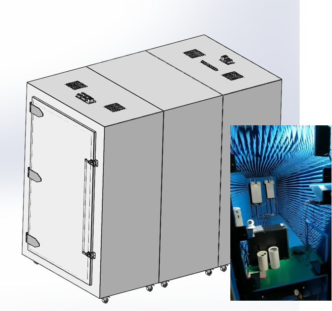 Large Base Station Testing Shielding Cabinet
